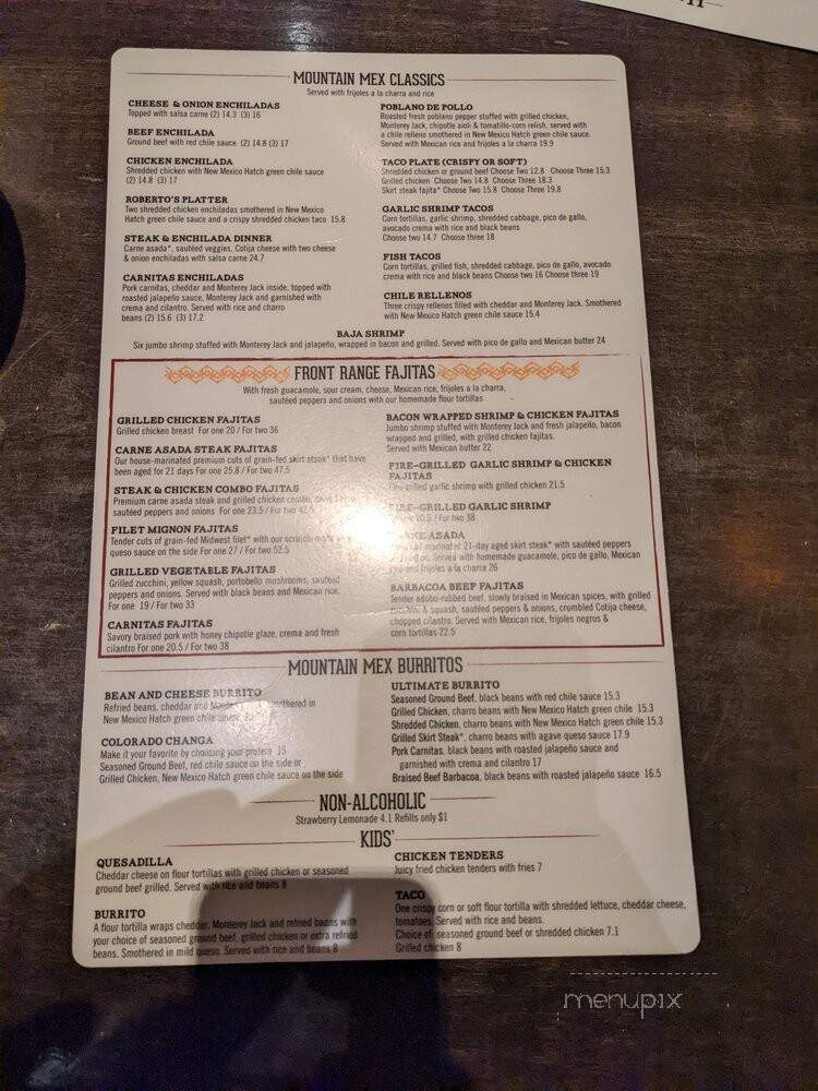 Hacienda Colorado - Broomfield, CO menu_pic