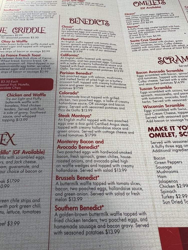 B & B Cafe - Castle Rock, CO menu_pic