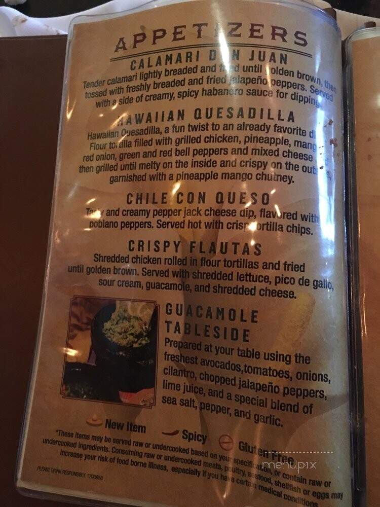 Carlos Miguels Mexican Bar - Colorado Springs, CO menu_pic