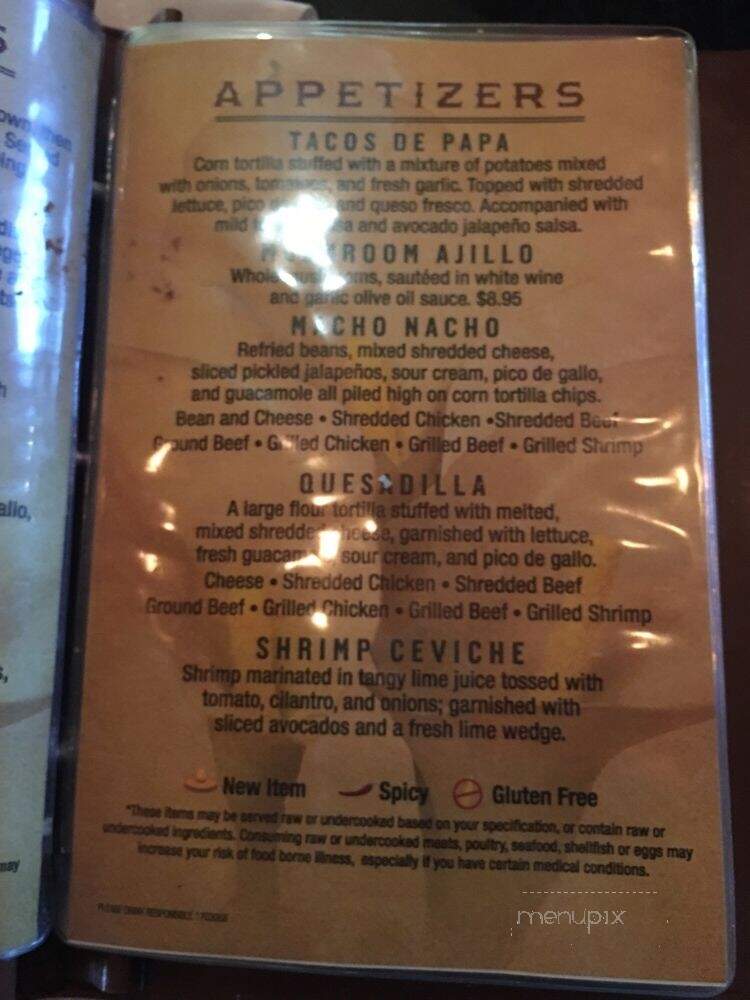 Carlos Miguels Mexican Bar - Colorado Springs, CO menu_pic