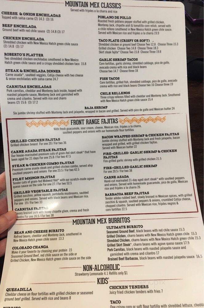 La Hacienda Mexican Restaurant - Colorado Springs, CO menu_pic