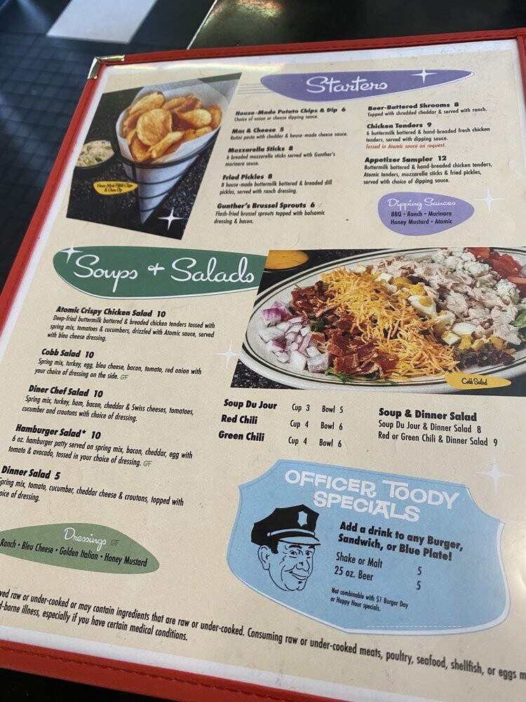 Gunther Toody's Diner - Colorado Springs, CO menu_pic