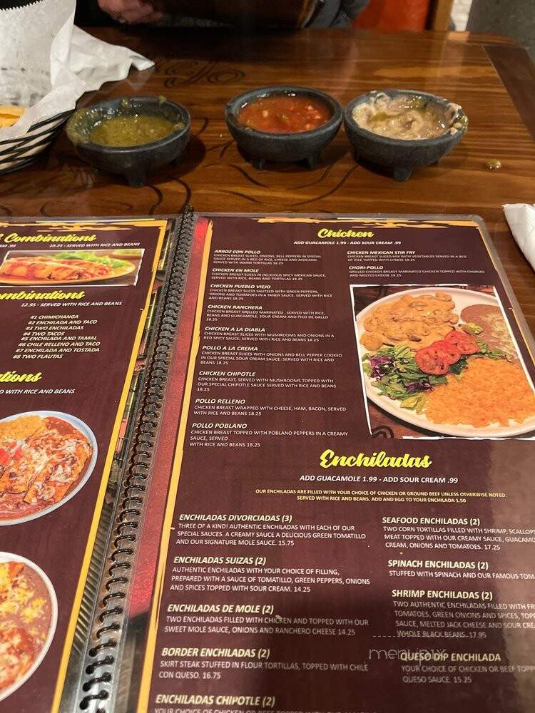 Pueblo Viejo Mexican Restaurant - Colorado Springs, CO menu_pic