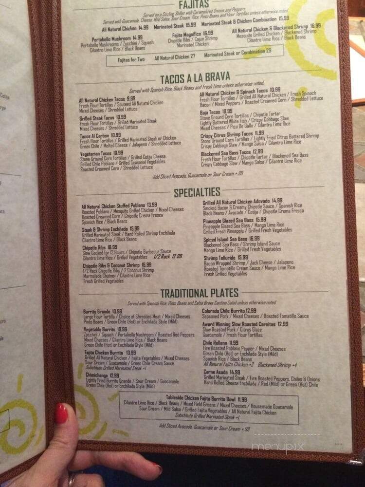 Salsa Brava - Colorado Springs, CO menu_pic