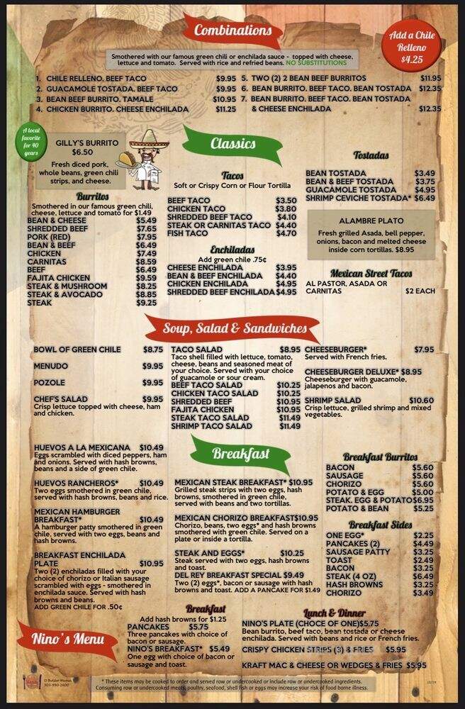 La Casa Del Rey - Commerce City, CO menu_pic