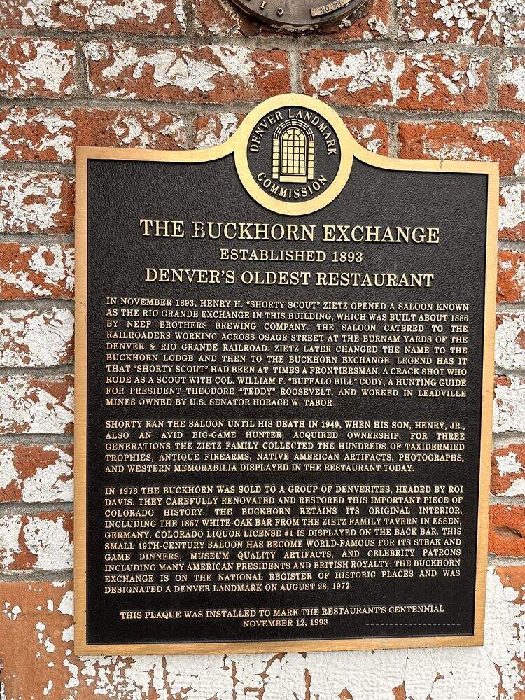 Buckhorn Exchange - Denver, CO menu_pic