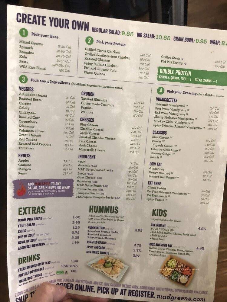 Mad Greens Dt - Denver, CO menu_pic