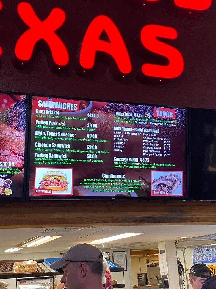 Serious Texas Barbeque II - Durango, CO menu_pic