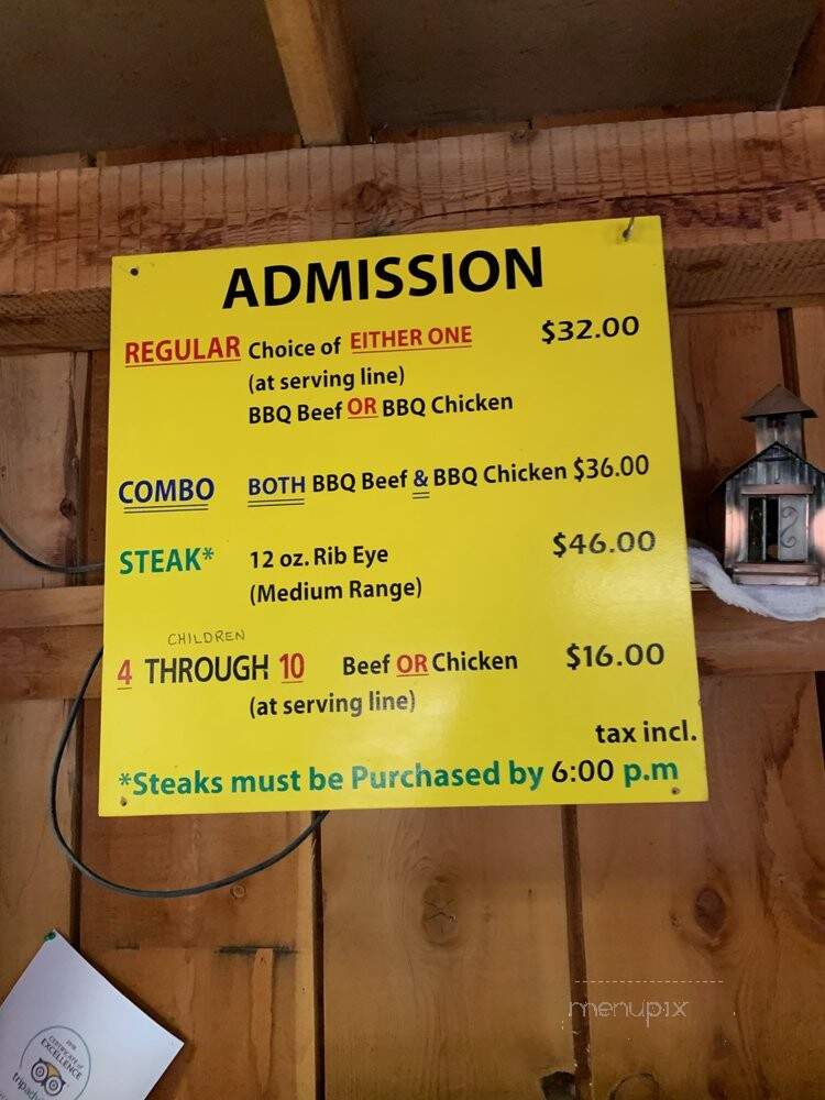 Bar D Chuckwagon Suppers - Durango, CO menu_pic