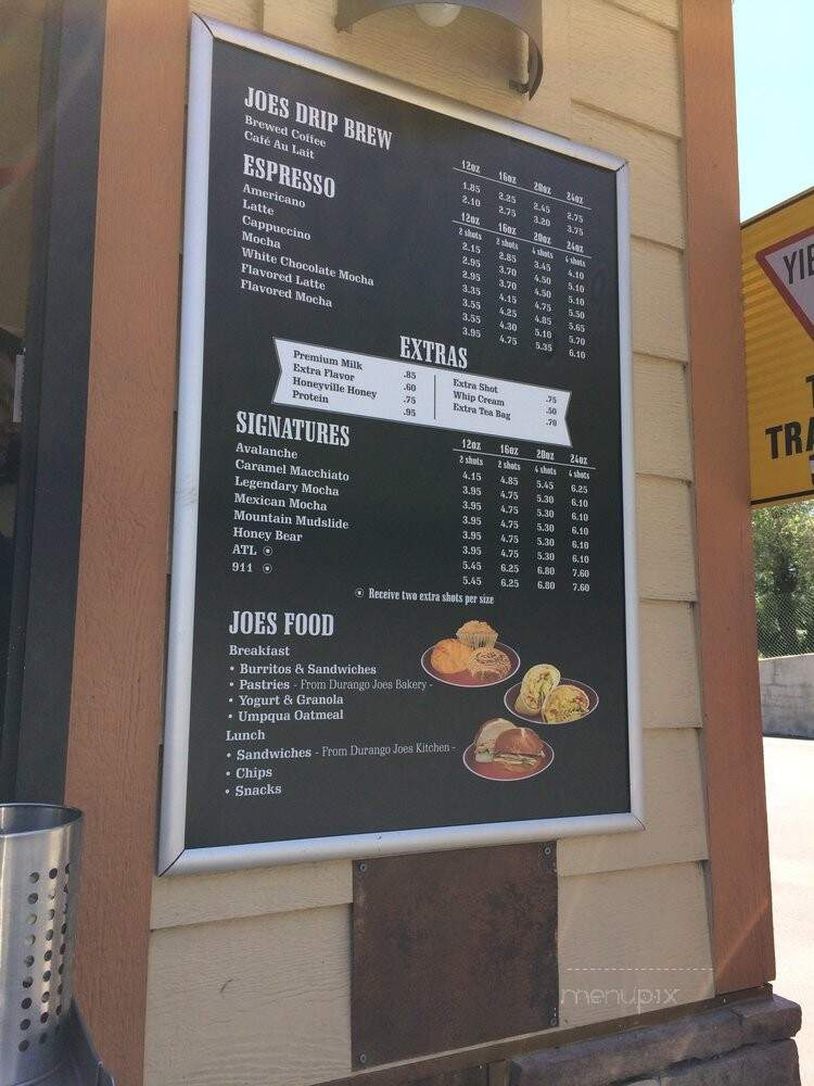 Durango Joe's Coffee Drive - Durango, CO menu_pic