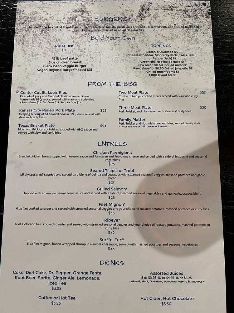Big Hoss Grill - Snowmass Village, CO menu_pic