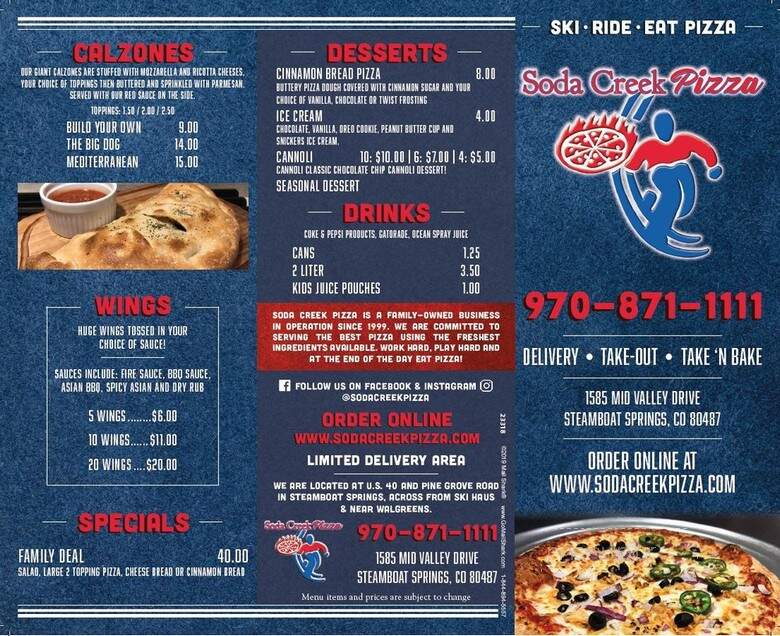 Soda Creek Pizza - Steamboat Springs, CO menu_pic