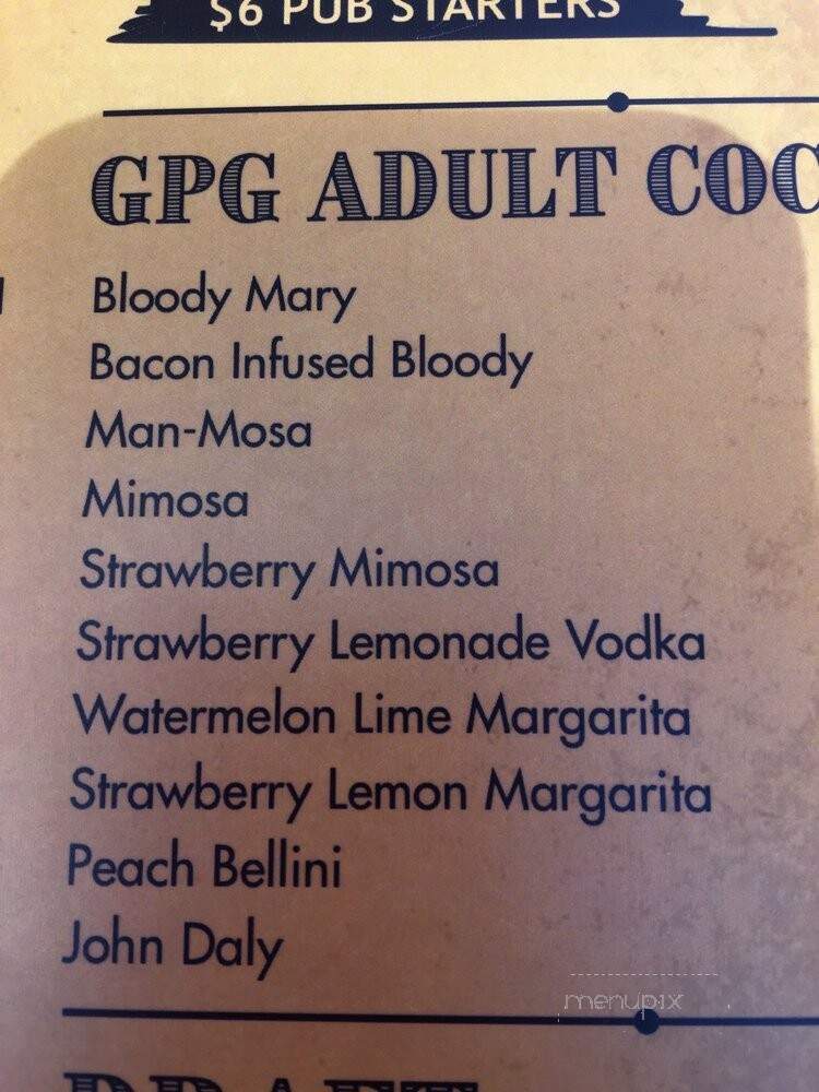 Gondola Pub & Grill - Steamboat Springs, CO menu_pic