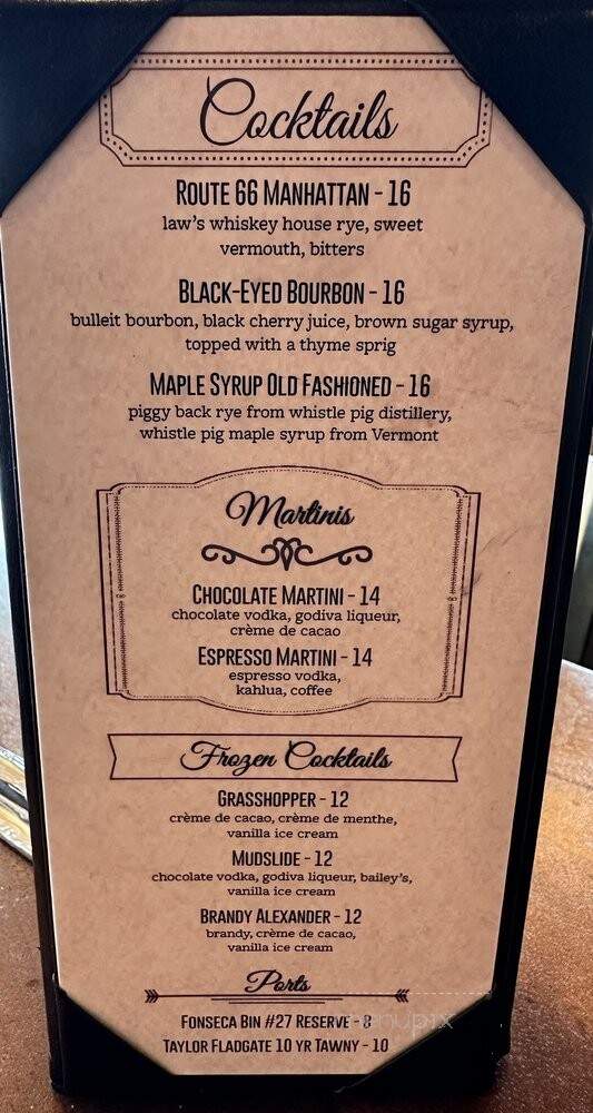 Dunraven Inn - Estes Park, CO menu_pic