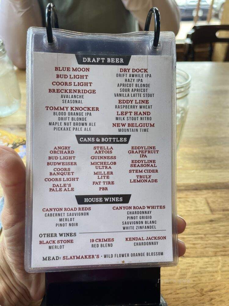 Beau Jo's Pizza - Idaho Springs, CO menu_pic