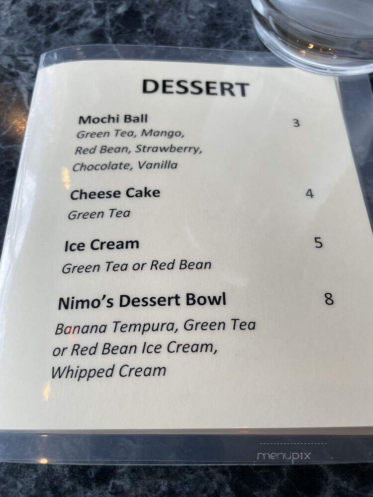 Nimo's Sushi Bar & Japanese - Fort Collins, CO