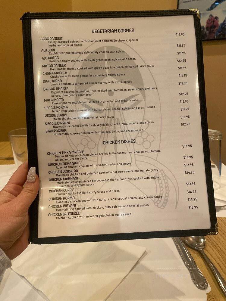 Namaste Restaurant - Lakewood, CO menu_pic
