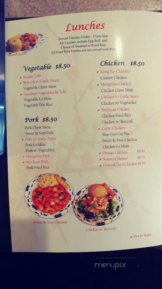 New Canton Restaurant - Wheat Ridge, CO menu_pic