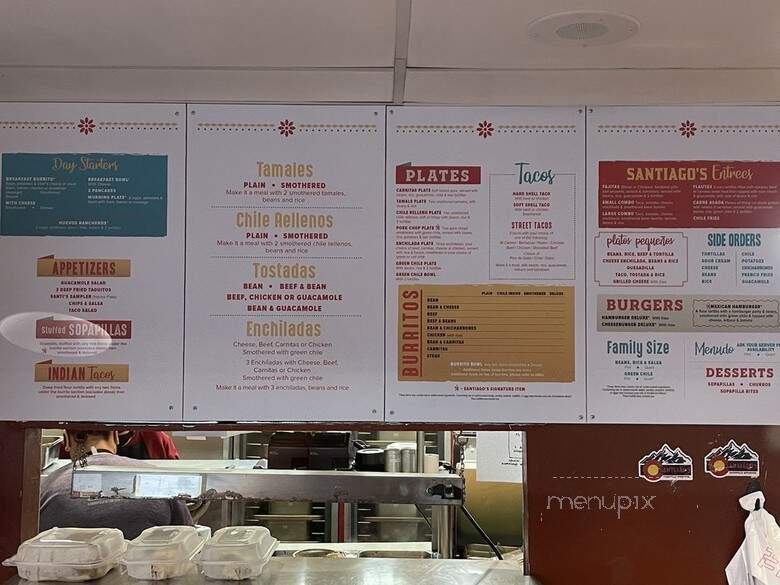 Santiago's Mexican Restaurant - Denver, CO menu_pic