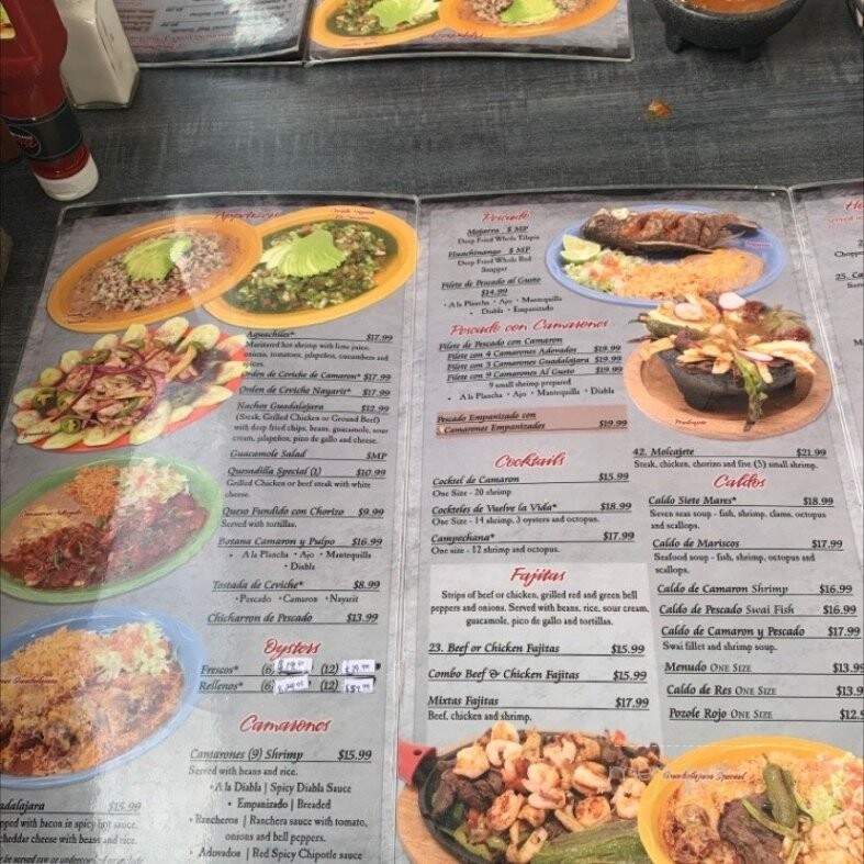 Guadalajara Mexican Restaurant - Westminster, CO menu_pic