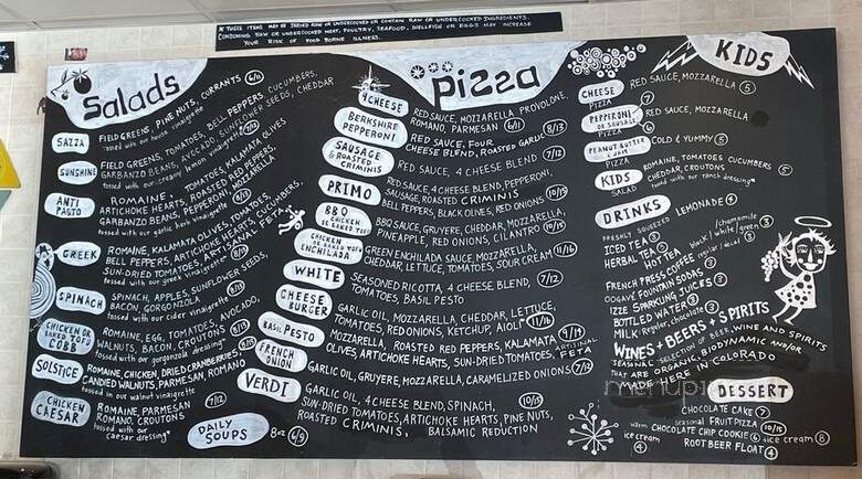 Sazza Restaurant - Greenwood Village, CO menu_pic