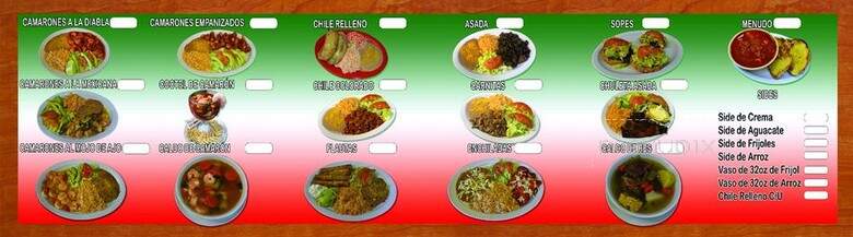 Rancho Alegre - Denver, CO menu_pic