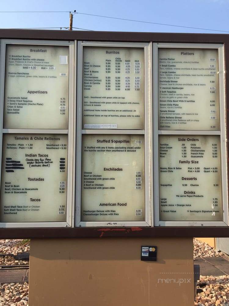 Santiago's Express - Northglenn, CO menu_pic