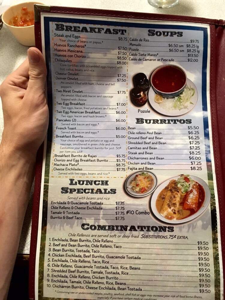 El Sabor Jerezano Restaurant - Northglenn, CO menu_pic
