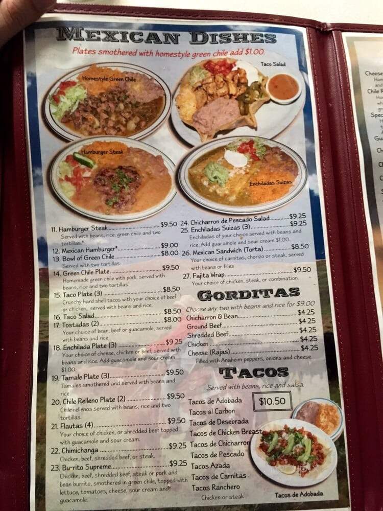 El Sabor Jerezano Restaurant - Northglenn, CO menu_pic