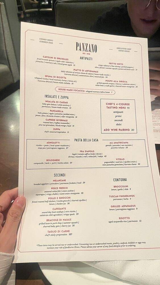 Panzano Restaurant - Denver, CO menu_pic