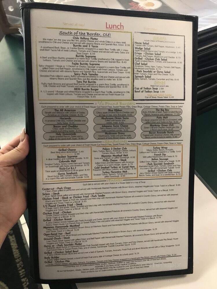 Breakfast Palace - Denver, CO menu_pic