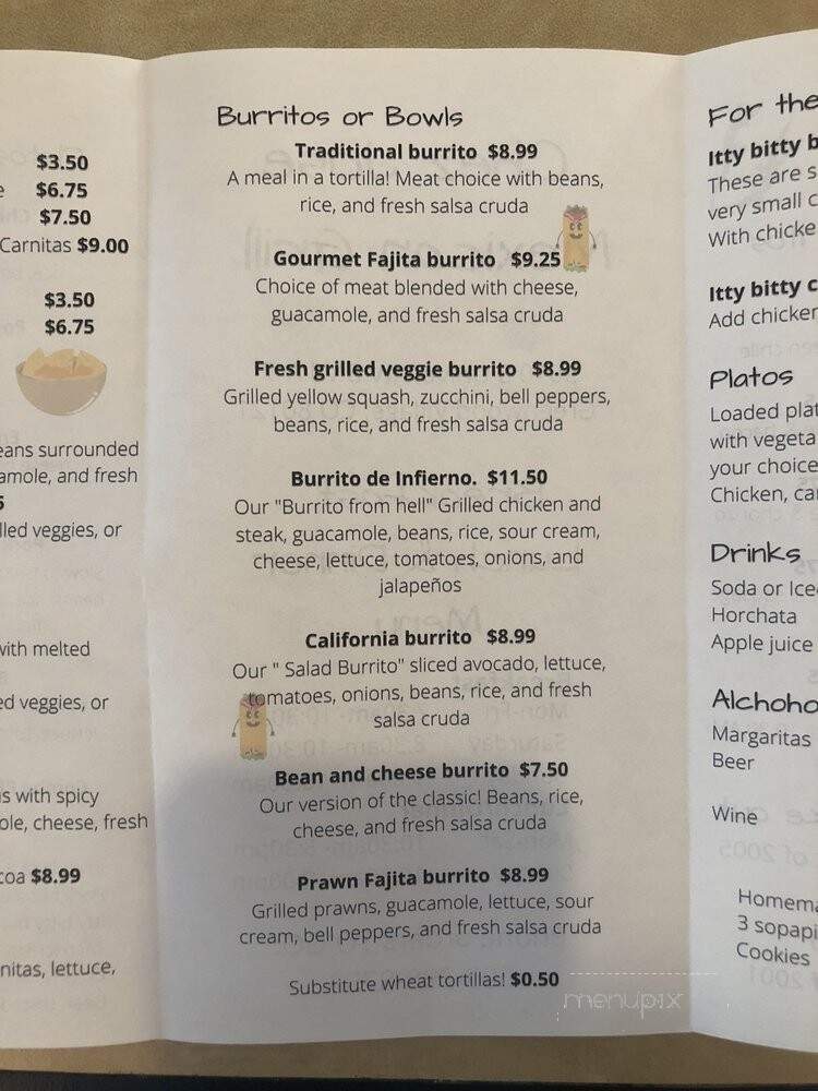 Chez Jose - Greenwood Village, CO menu_pic