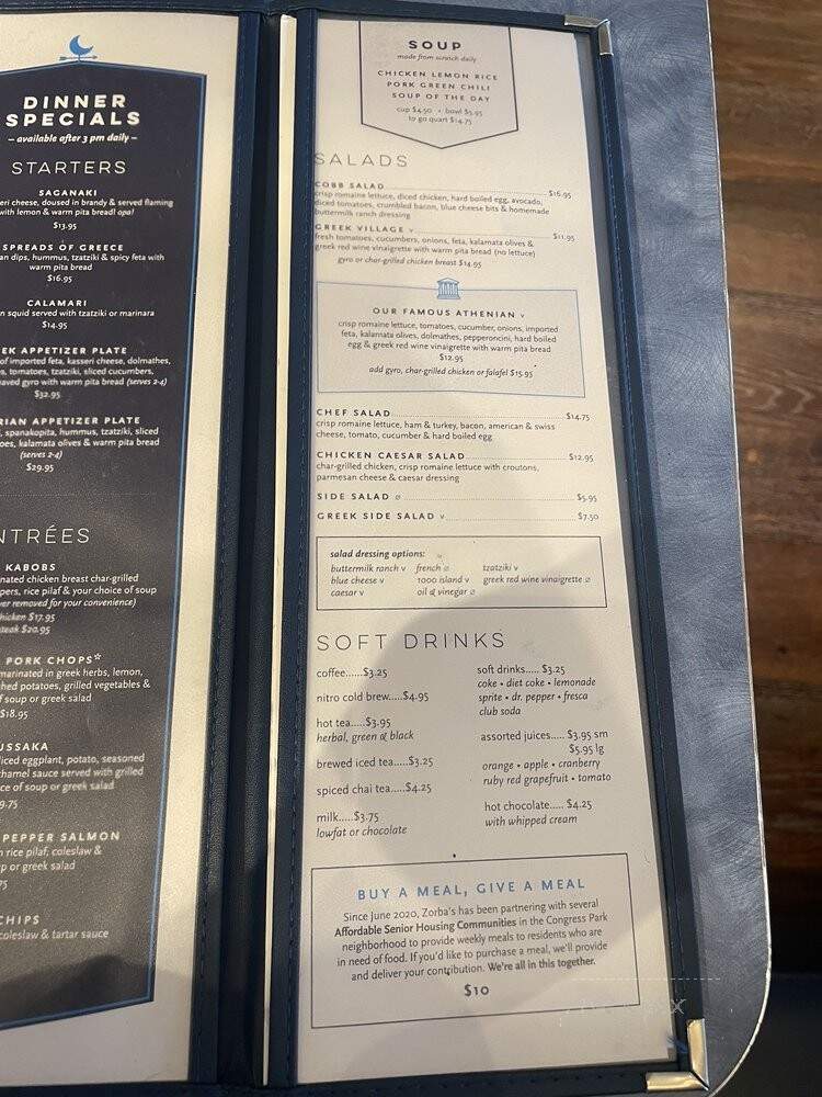 Chef Zorba's Cuisine - Denver, CO menu_pic