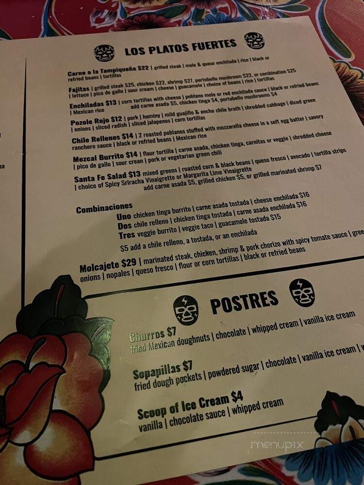 Mezcall - Denver, CO menu_pic