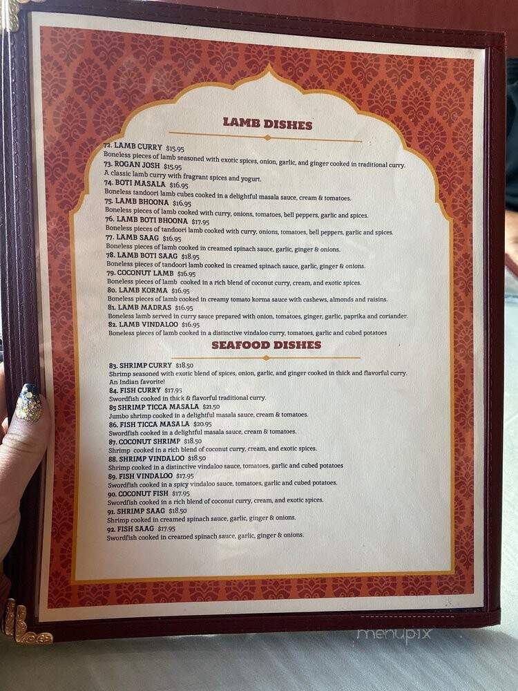India's Castle - Greenwood Village, CO menu_pic