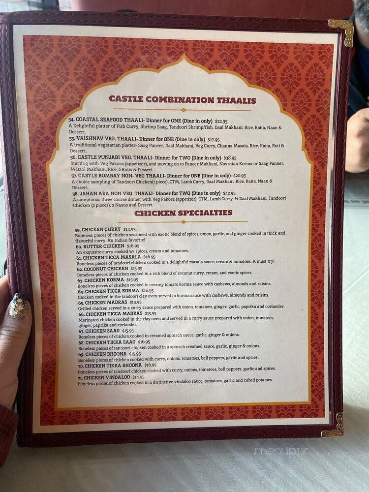 India's Castle - Greenwood Village, CO menu_pic