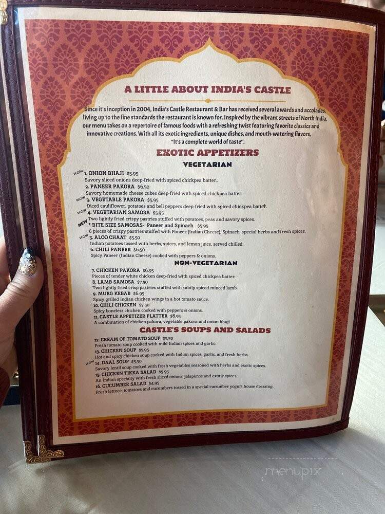 India's Castle - Greenwood Village, CO menu_pic