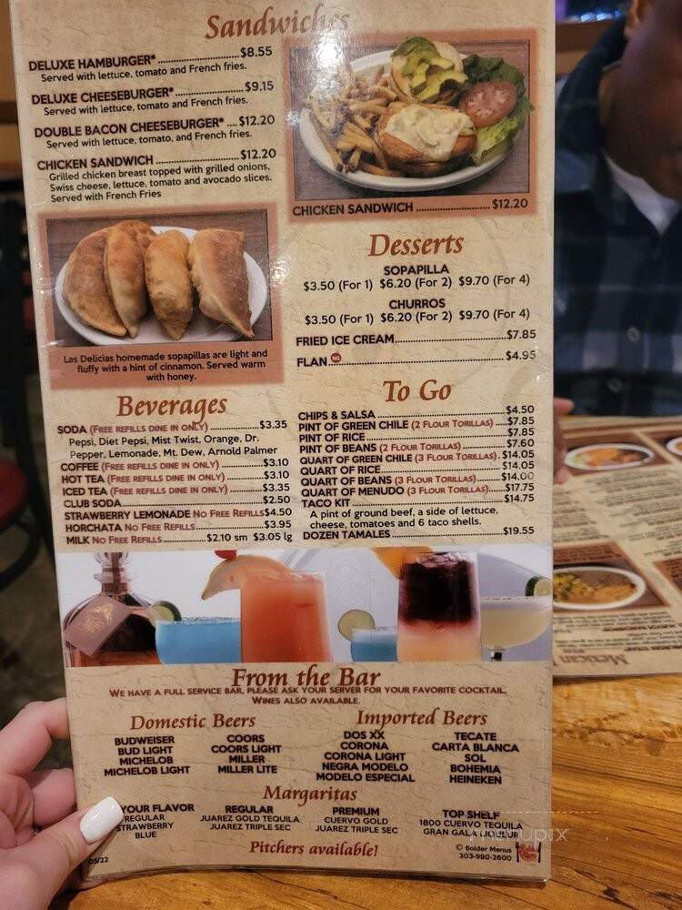 Las Delicias - Parker, CO menu_pic