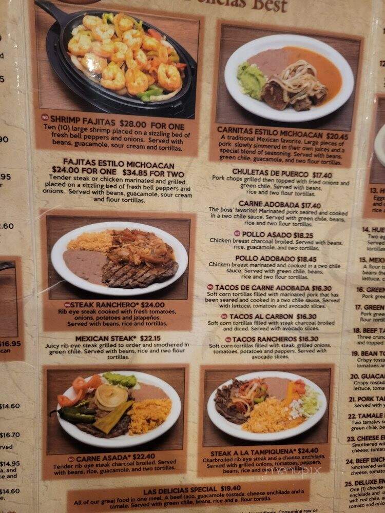 Las Delicias - Parker, CO menu_pic