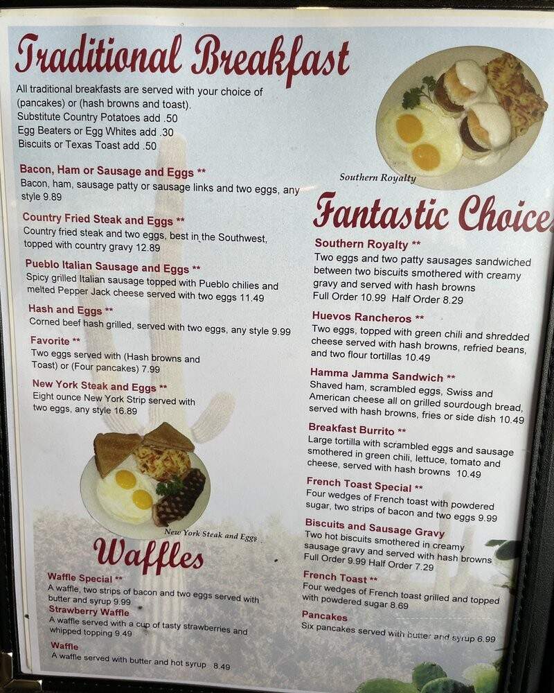 Southwest Grill - Pueblo, CO menu_pic