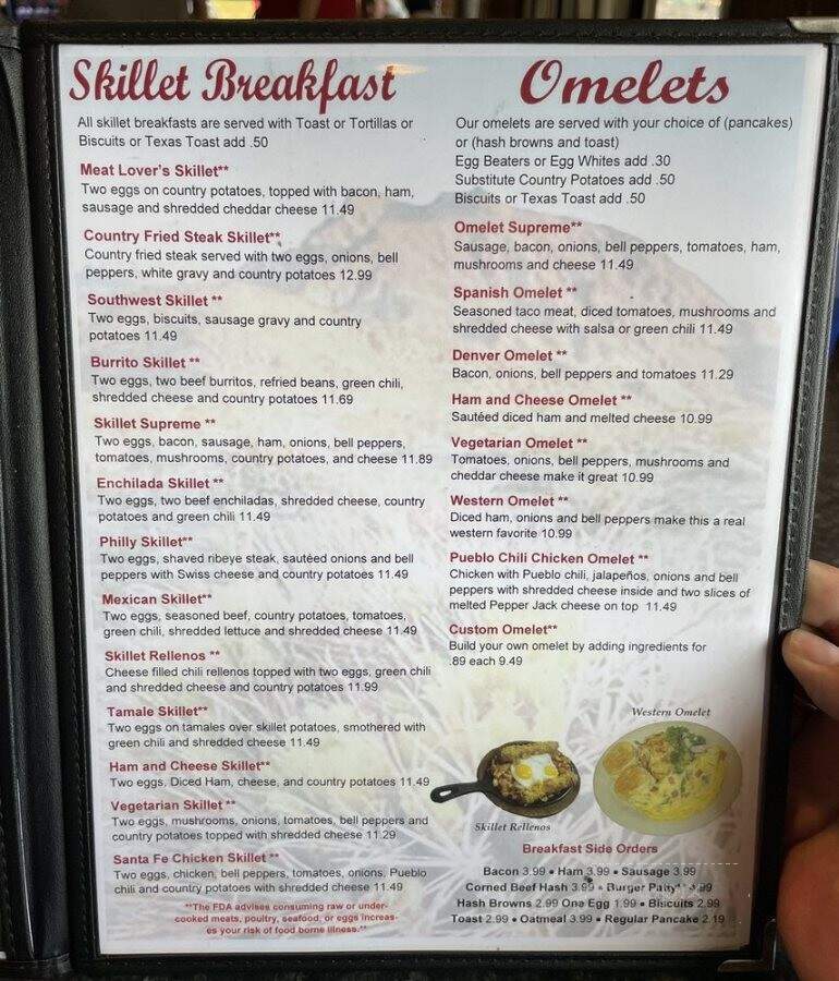 Southwest Grill - Pueblo, CO menu_pic