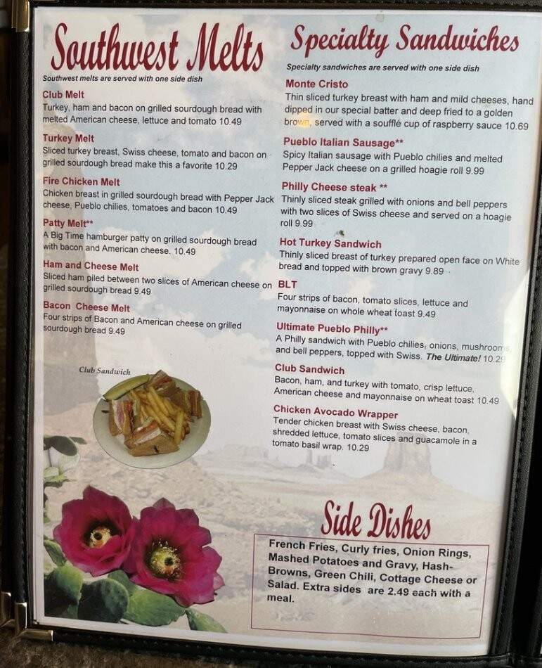 Southwest Grill - Pueblo, CO menu_pic