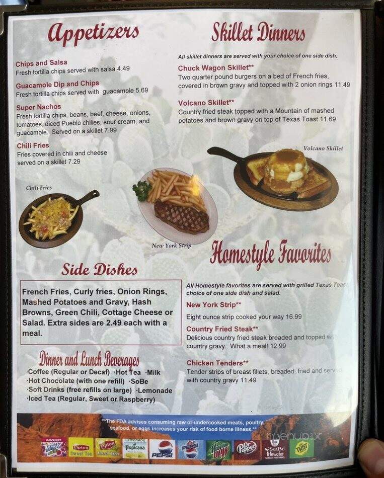 Southwest Grill - Pueblo, CO menu_pic