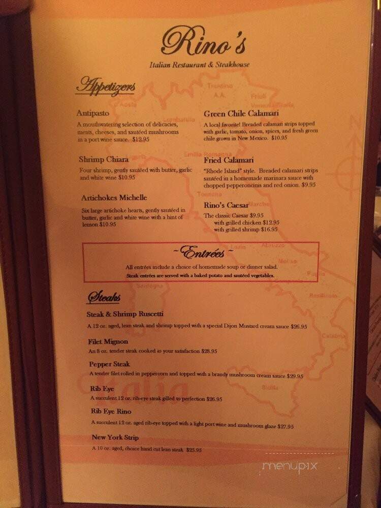 Rino's Italian Restaurant - Trinidad, CO
