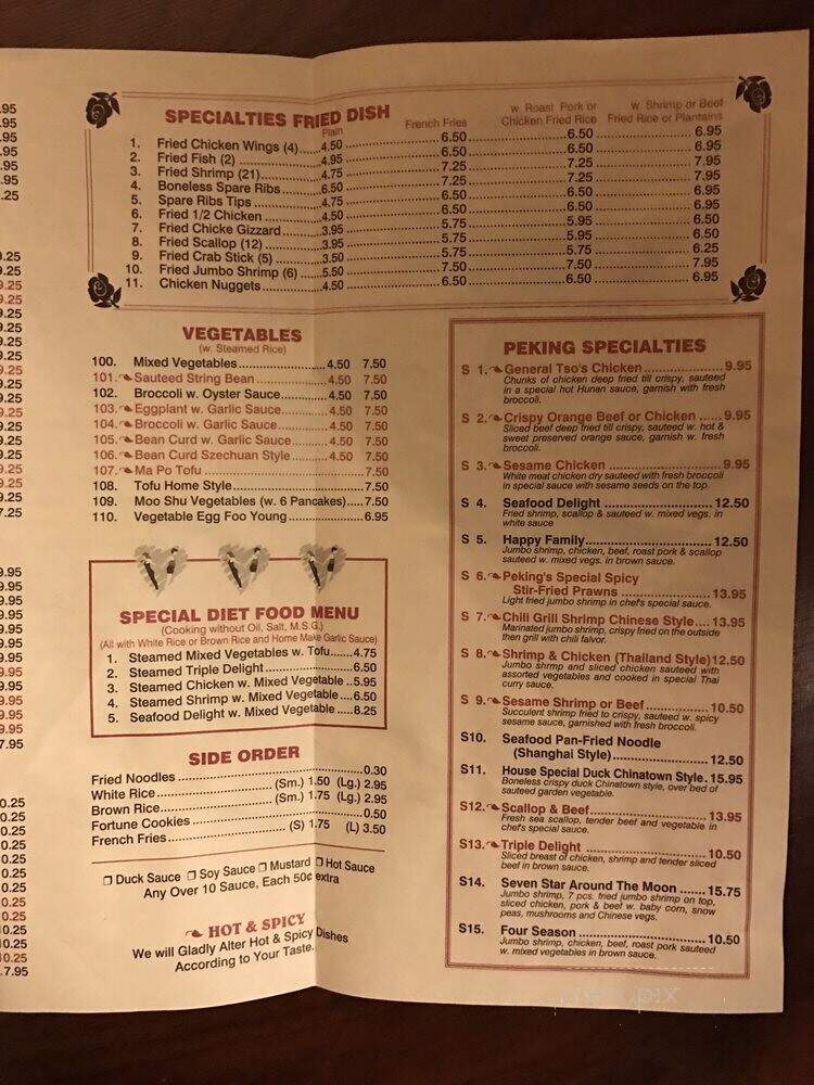 Peking Chinese Restaurant - Stamford, CT menu_pic