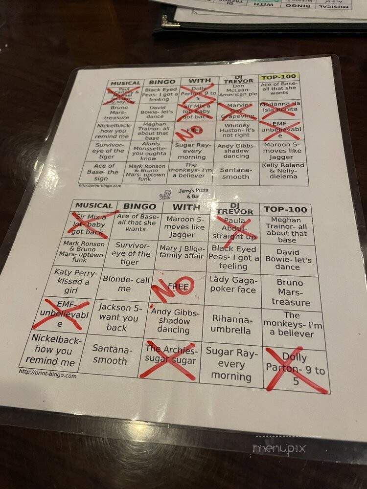 Jerry's Pizza - Middletown, CT menu_pic