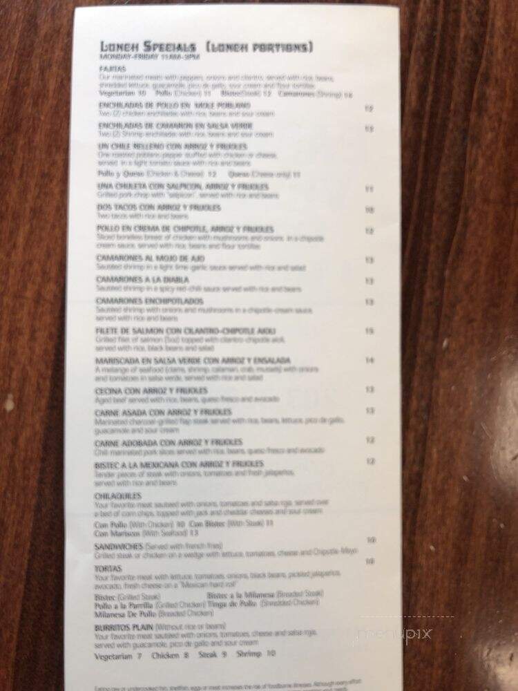 Casa Villa Restaurant - Stamford, CT menu_pic