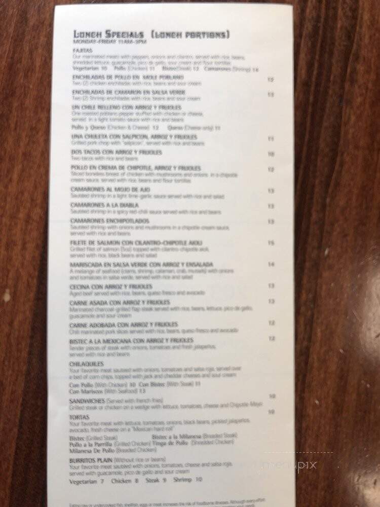 Casa Villa Restaurant - Stamford, CT menu_pic