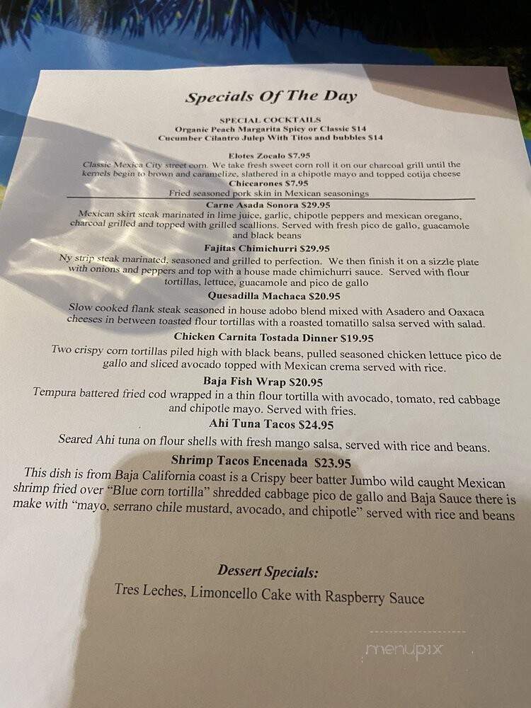 Tequila Mockingbird - New Canaan, CT menu_pic