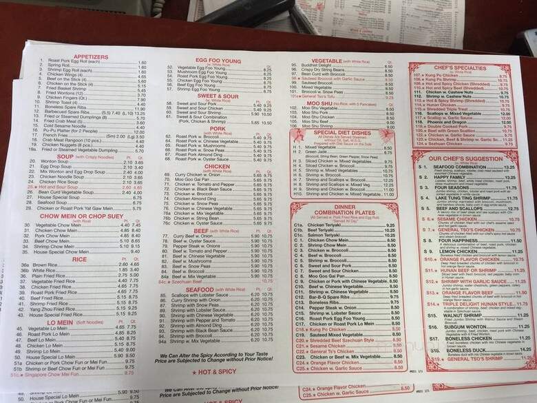 Peking Tokyo - Monroe, CT menu_pic